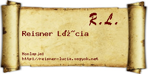 Reisner Lúcia névjegykártya